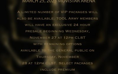 TOOL LIVE IN CHILE ON MARCH 25