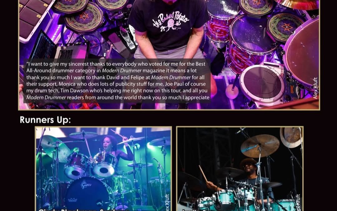 “IT MEANS A LOT…” MODERN DRUMMER POLL