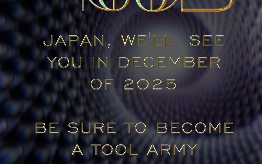 TOOL COMING TO JAPAN IN DECEMBER
